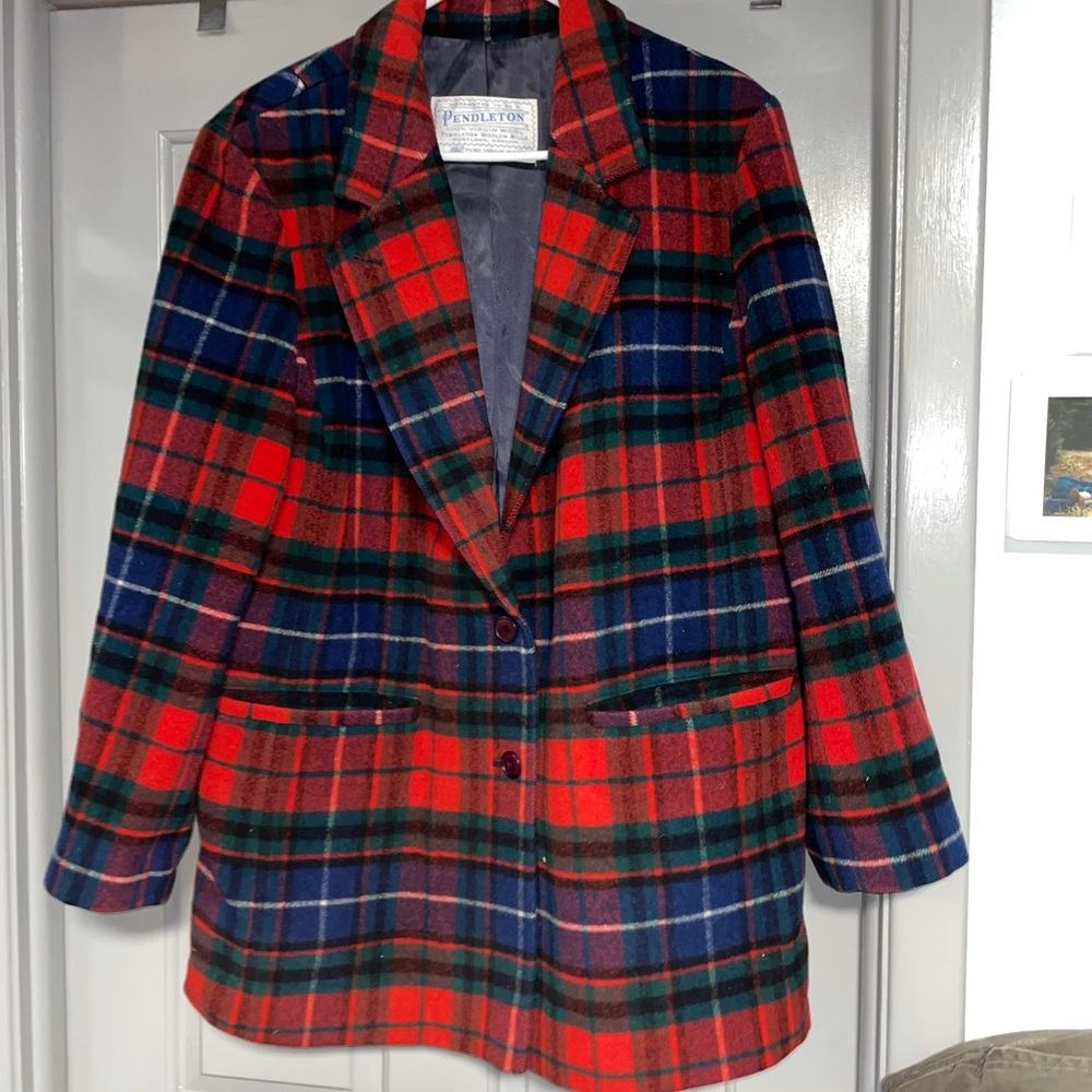 Pendleton Vintage Wool Plaid Coat